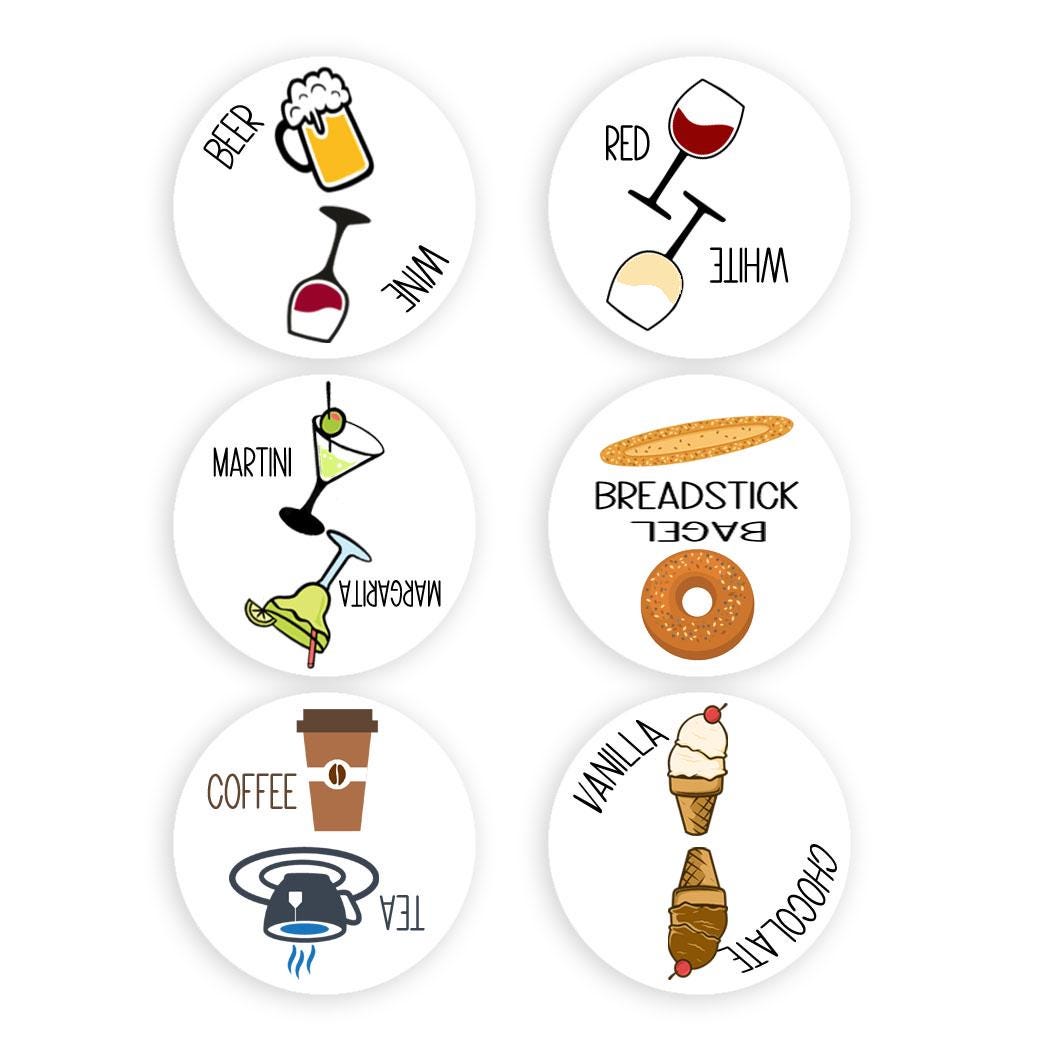 Fun Sticker Racquet Tennis 'heads or Tails' Stickers: Fun Racquet Cap Decals, Food and ...