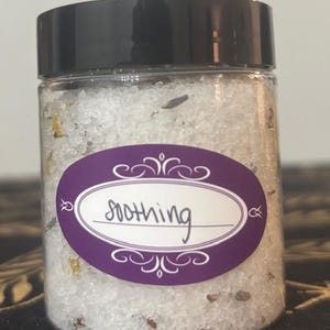 Soothing Bath Salt Soaks, Relaxing Bath Salt, Essential Oils Bath Salt, All Natural Salt Soak, Epsom Bath Salt, Natural Skin Care