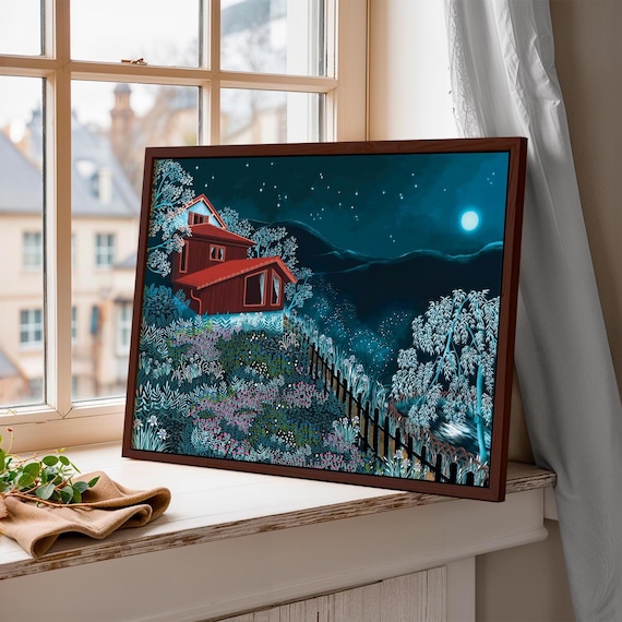 House Portrait – Custom Illustration – A3 (12x16") Digital File for Printing – Family Home Picture – Personalized Gift