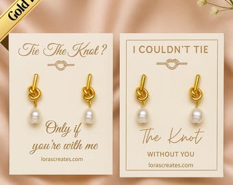 Bridal Knot Earrings: Elegant Wedding Jewelry, Minimal Dainty Accessory, Women Party Gift