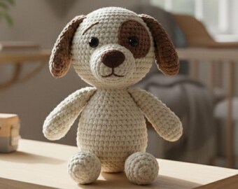 Amigurumi Puppy Crochet Pattern | Butterscotch Snuggle Pup (PDF Pattern)