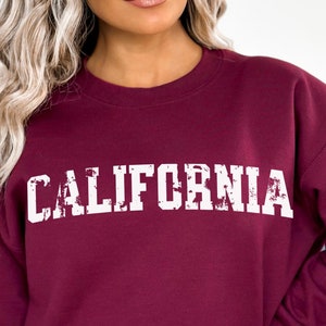 Vintage California sweater, retro California sweater, vintage California sweatshirt, California state sweater, California souvenir sweater