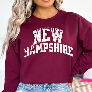 Vintage New Hampshire sweater, retro New Hampshire sweater, vintage New Hampshire sweatshirt, NH state sweater, NH souvenir sweater, NH gift