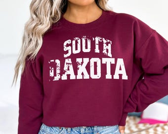 Vintage South Dakota sweater, retro South Dakota sweater, vintage South Dakota sweatshirt, South Dakota state sweater, SD souvenir sweater