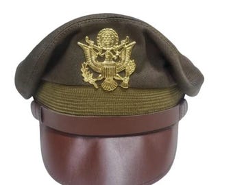 WW2 ~ USAAF ~ Army ~ Officers ~ Crusher ~ Khaki ~ Tropical ~ Dobbs