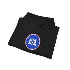 50501 Movement Hoodie | Anti-Trump Protest Rally Pullover | March Gear | Antifa Streetwear image 3