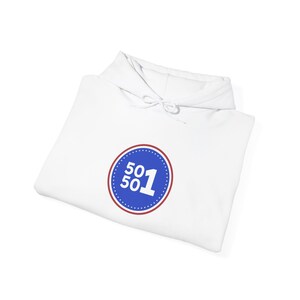 50501 Movement Hoodie | Anti-Trump Protest Rally Pullover | March Gear | Antifa Streetwear image 5