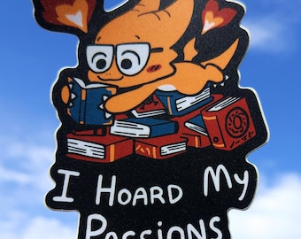 Book Dragon Wyrm Sticker: Gift for Fantasy Manga Readers