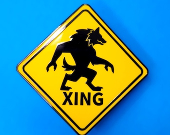 Werewolf Xing Enamel Pin