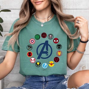 Comfort Colors® Avengers Logo Shirt, Avengers Shirt, Avengers Gift, Disney Avengers Shirt, Avengers Disney Shirt, Disney Family Trip Tee