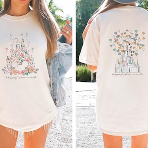 Comfort Colors® The Happiest Place One Earth Shirt, Magical Castle Shirt, Mickey Castle Shirt, Disney Vacation Shirt, Magical Kingdom Shirt