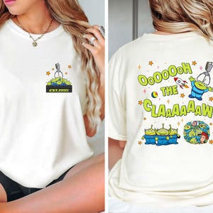 Funny Toy Story Aliens Tshirt, Two Sided Aliens Claw Machine Comfort Colors Shirt, Aliens Walt Disneyworld Shirt, Disneyland Trip Outfit