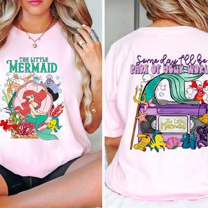 Vintage The Little Mermaid Shirt, Two Sided Princes Ariel Comfort Colors Shirt, Magic Kingdom Shirt, Disney Girls Trip Tee, Disneyland Tee