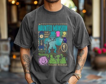Comfort Colors® Vintage Disney The Haunted Mansion Shirt, Hitchhiking Ghosts Leota Tshirt, Disneyland Halloween, Spooky  Disneyland Vacation