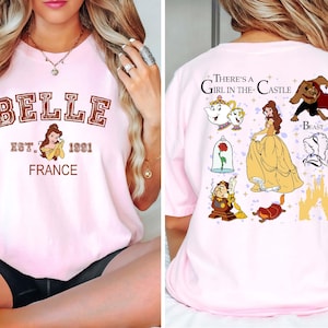 Comfort Colors® Disney Princess Belle France Est 1991 Shirt, Vintage Tale As Old As Time Shirt, Princess Belle T-shirt , Disney Trip Tee
