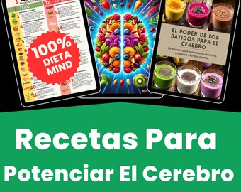 Planificador de Comidas Para Dieta Mente | Recetas y Guía de Snacks para Potenciar la Salud Cerebral con la Dieta MIND
