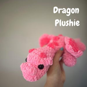 Crochet Dragon Stuffed Animal - Cute Amigurumi Dragon