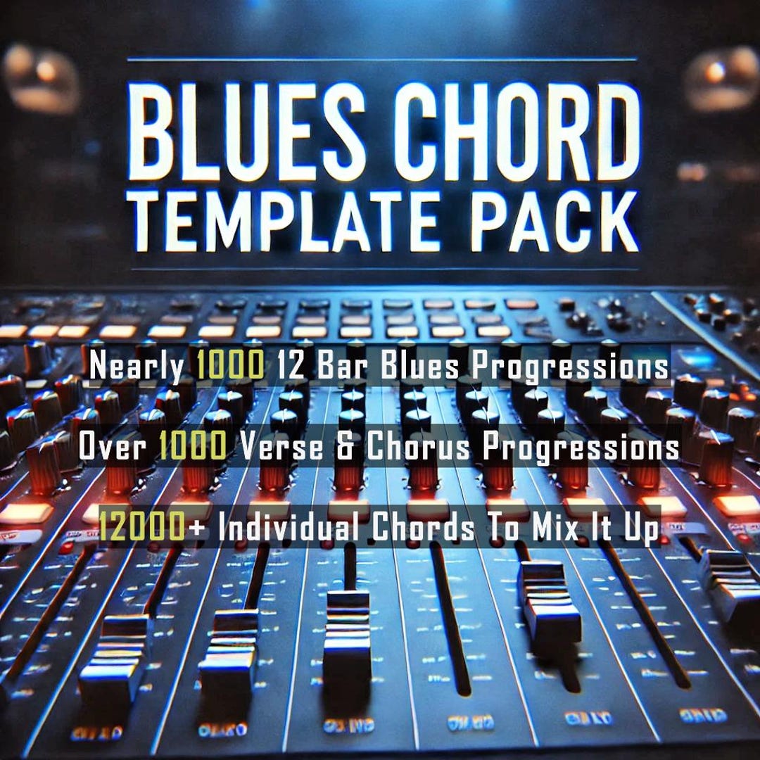 Pattern Blues Chird Blues Chord Templates Pack - Etsy