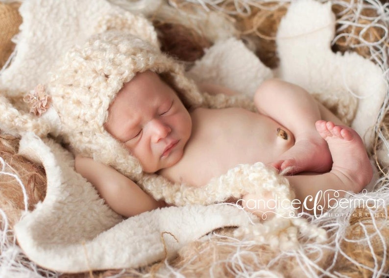 Newborn Photo Prop Burlap Basket Set Photography Prop Baby Etsy