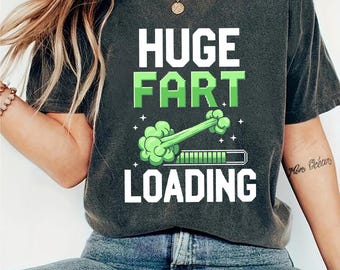 Huge Fart Loading PNG  Funny Fart Joke Graphic for Men & Women  Sarcastic Birthday T-Shirt, Prank Gag Gift, Retro Pixel Humor Design