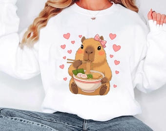 Kawaii Capybara Ramen SVG PNG  Cute Capy Lover Digital Download  Sublimation Design for Cricut  Instant Download Sticker File