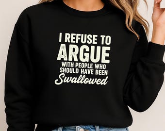 Ich weigere mich, PNG | Lustig Erwachsener Humor SVG | Sarkastisches Zitat Design | Digitaler Download für Cricut, Shirt & Sublimationsdruck