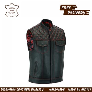 ジャケット レザーベスト バイカー 63Leathers Original Leather Vest