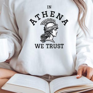 Athena Sweatshirt Greek Mythology Clothing The Odyssey Epic The Musical Sweater Odysseus Gift Ancient Greece Aesthetic Crewneck