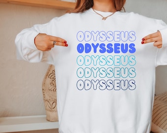 Odysseus Sweatshirt die Odyssee Gemütliche stilvolle griechische Mythologie Bekleidung perfektes Geschenk für Fans Historiker Unisex Casual Wear