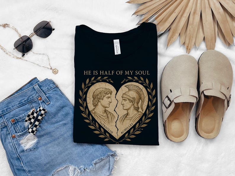 a pair of shoes, a t - shirt, and a pair of denim shorts