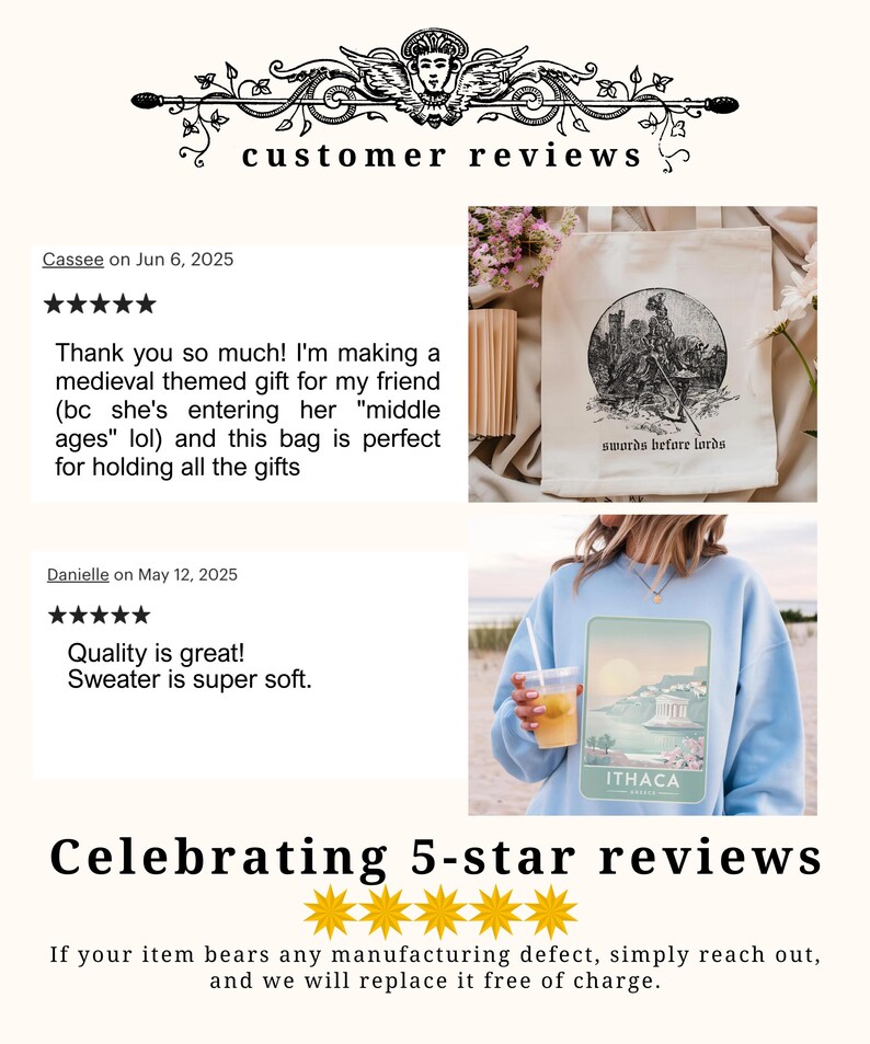 a flyer with a picture of a woman holding a cup