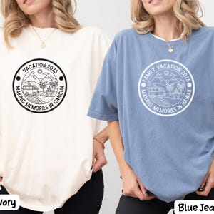 Custom Family Vacation Shirt Personalized Comfort Colors Unisex Group Trip Tee, Matching Trip Shirts, Summer Vacation Group Shirts