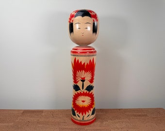 Giant 17" Vintage Traditional Kokeshi Doll | Togatta Naruko | Japan