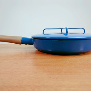 Dansk Kobenstyle Skillet with Lid Blue Jens Quistgaard 1965-1975 France image 2