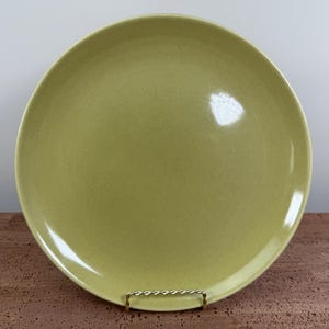 Iroquois Casual China Avocado (3) Dinner Plates | Russel Wright | 1949-1960