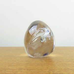 Vintage Glass Pig Figurine Pigurine Pulled Handblown Glass Art Glass image 4