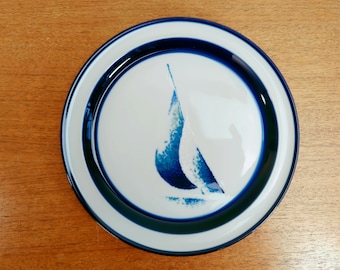 Noritake Running Free Salad Plate(s) | Sailboats | Stoneware | Japan | 1976-86