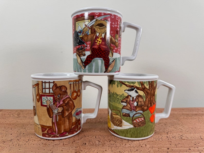 1981 Sigma the Tastesetter 3 The Wind in the Willows Mugs image 3