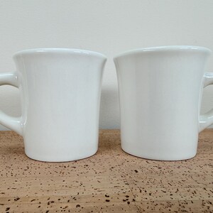 Crestware (2) White Diner Mugs Cups | Restaurant China