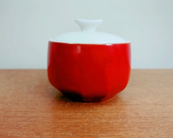 Vera for Mikasa Red Poppy | Covered Sugar | Bowl with Lid | F7100 | Japan