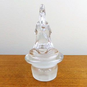 Heisey Rooster Glass Stopper and Decanted Pour Insert with Strainer BEAUTIFUL image 4
