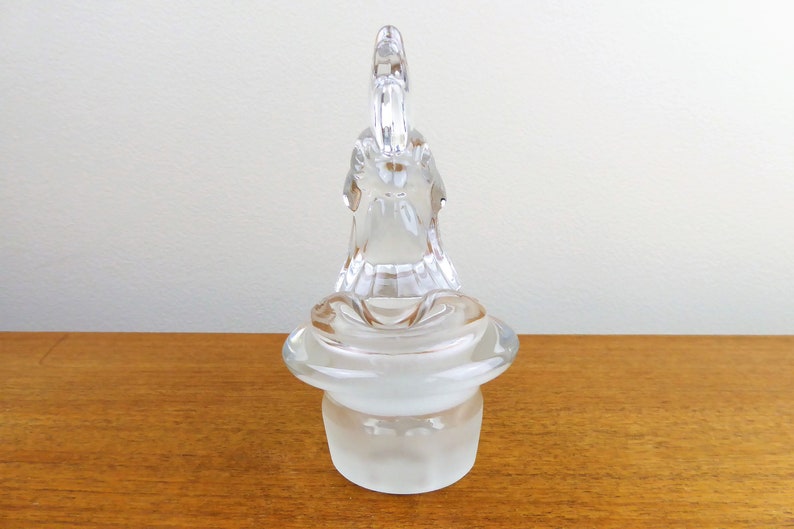 Heisey Rooster Glass Stopper and Decanted Pour Insert with Strainer BEAUTIFUL image 4