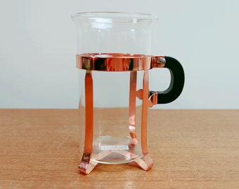 Bodum Copper Chambord Tall Coffee Tea Cup | Copper and Black | 1980s