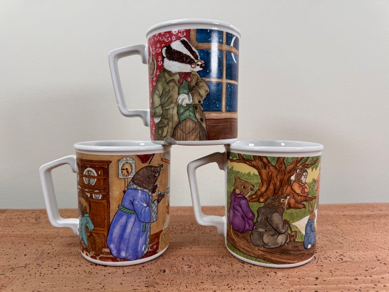 1981 Sigma the Tastesetter 3 The Wind in the Willows Mugs image 1