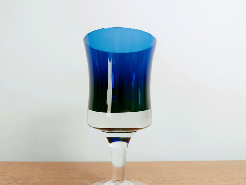 Denby Mirage Blue Juice Glasses Bo Borgstrom Milnor Sweden 1973-1980 image 2