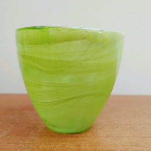 Kosta SEA Glasbruk 4 Bowl Green Art Glass Votive Sweden image 1