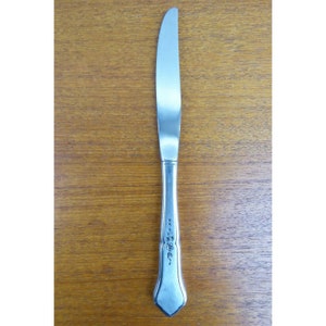 Oneida Ashmore 4 Dinner Knives Burnished Stainless 1990 image 6