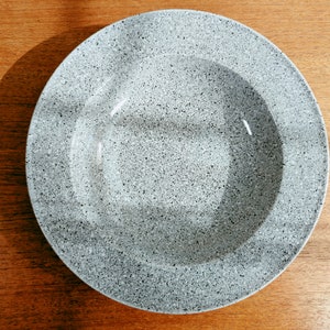 Mikasa Ultrastone Gray (4) Rimmed Soup Bowls | 1986-97