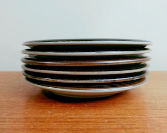 Arabia of Finland Karelia (6) Saucers | Anja Jaatinen-Winquist | 1970-1986