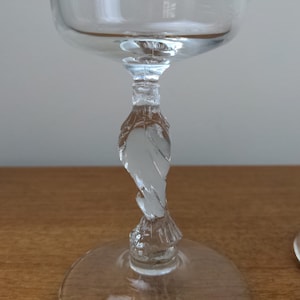 Vintage Libbey Liberty Bell 4 Glasses American Eagle Water Goblet Wine Glass 1974 image 3